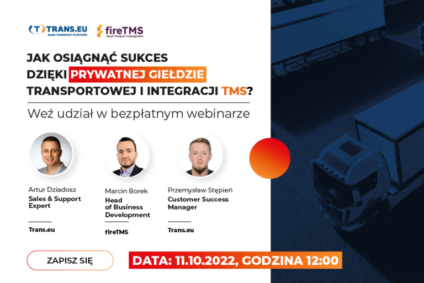 Webinar: jak osiągnąć sukces dzięki prywatnej giełdzie transportowej i integracji TMS?