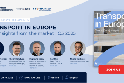 Webinar: Transporte en Europa. Perspectivas clave del mercado, 3T 2025